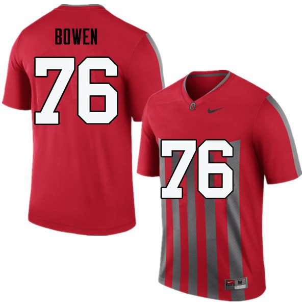 Ohio State Buckeyes #76 Branden Bowen Men Stitched Jersey Throwback